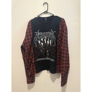Reworked Upcycle Grunge Oversize Stray Kids K-POP Top L/XL